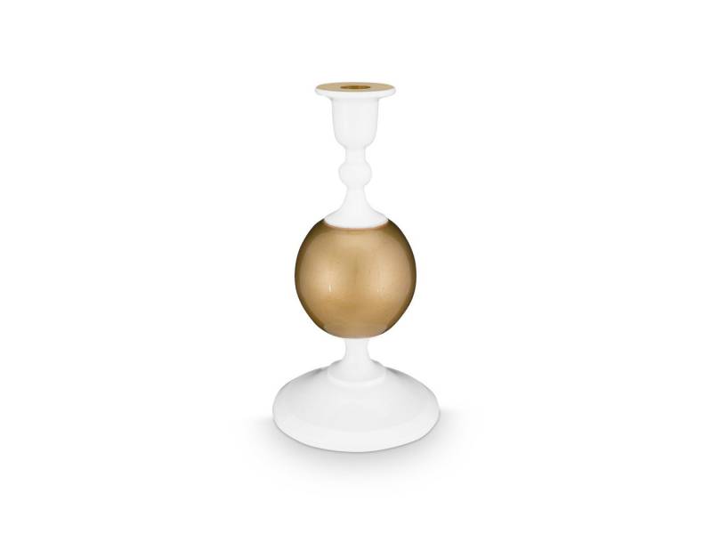 PiP Studio Kerzenhalter Kerzenhalter metall Sphere klein weiß gold 24cm von PiP Studio