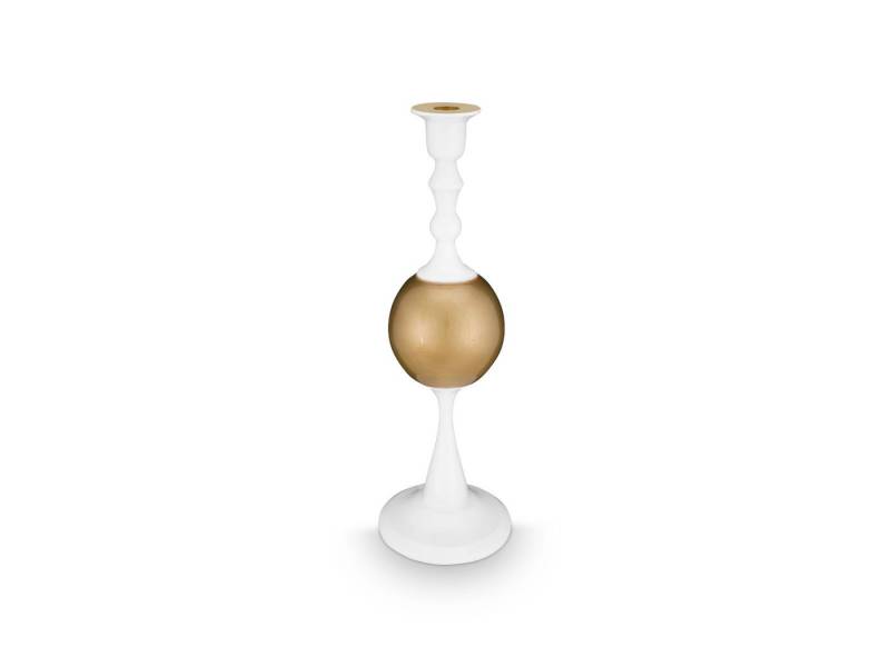 PiP Studio Kerzenhalter Kerzenhalter metall Sphere mittel weiß gold 37cm von PiP Studio