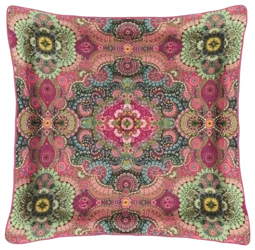 Pip Studio Zierkissen Dekokissen Moon Delight Pink Perkal Blumen Ornamente 45 cm x 45 cm von Pip Studio