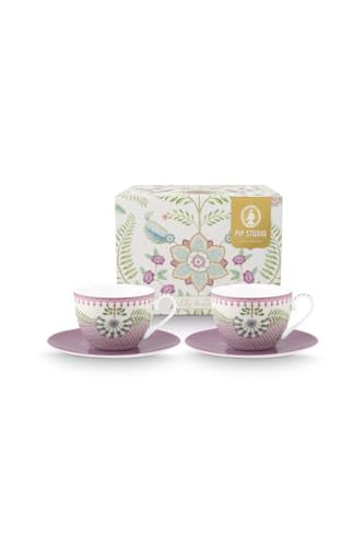 Pip Studio Lily/Lotus Tasse m.U. lila 280ml 4tlg von Pip Studio