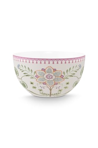 PiP Studio Lily&Lotus Bowl Weiss/bunt 18cm von PiP Studio