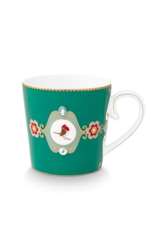 Pip Studio Love Birds Medallion Henkelbecher grün 250ml von Pip Studio