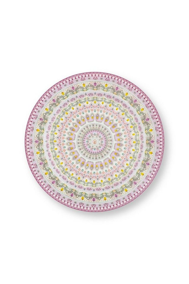 PiP Studio Speiseteller Lily&Lotus Platzteller lila bunt 32cm, Plate Lily&Lotus Moon Delight Multi 32cm von PiP Studio
