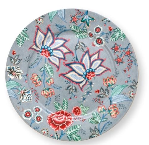 PiP Studio 51001287 Flower Festival Platzteller Light Blue 32 cm (1 Stück) von PiP Studio