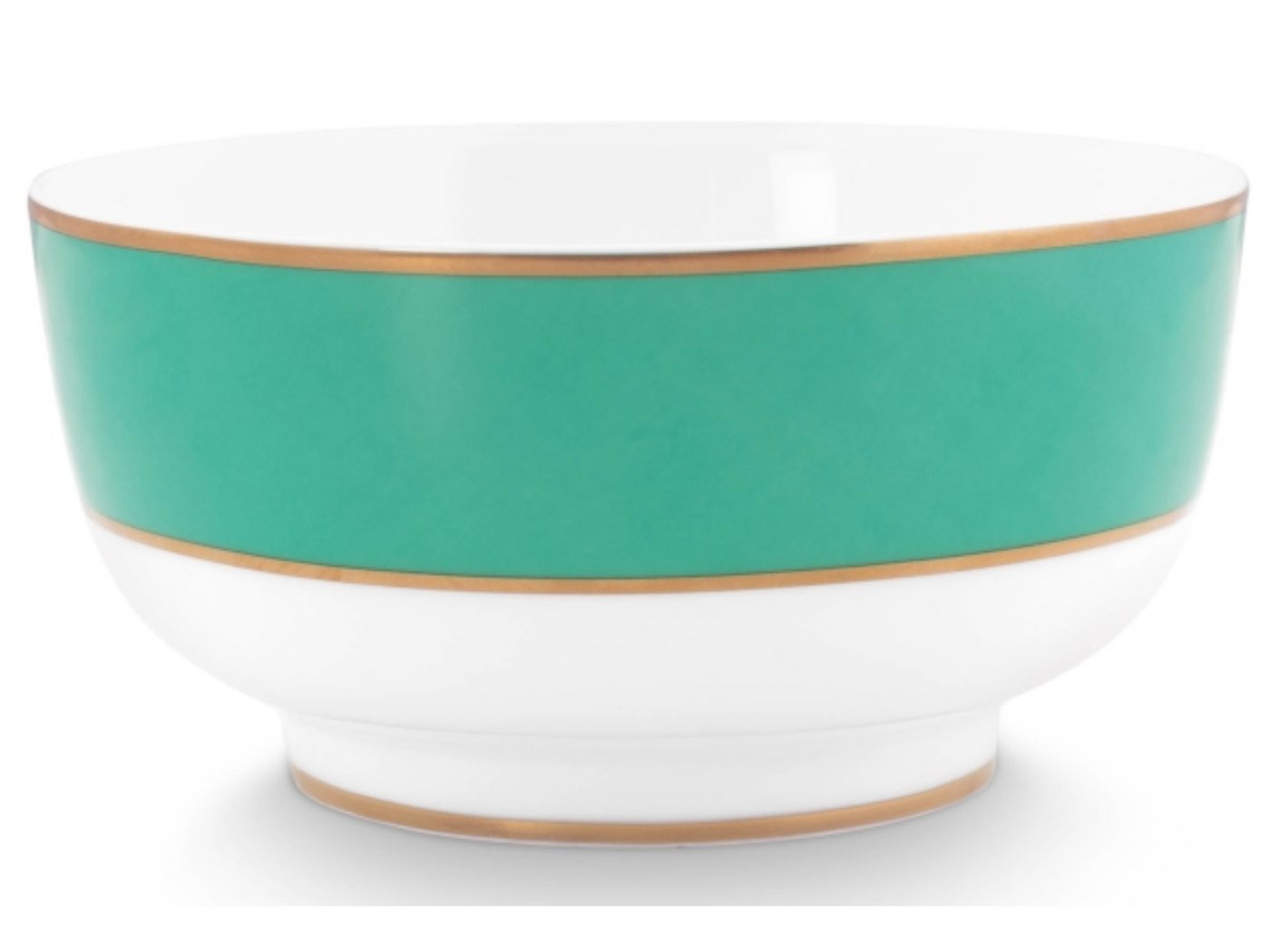 PiP Studio Schale Chique Bowl gold-green 18 cm, Porzellan, (Schüsseln) von PiP Studio