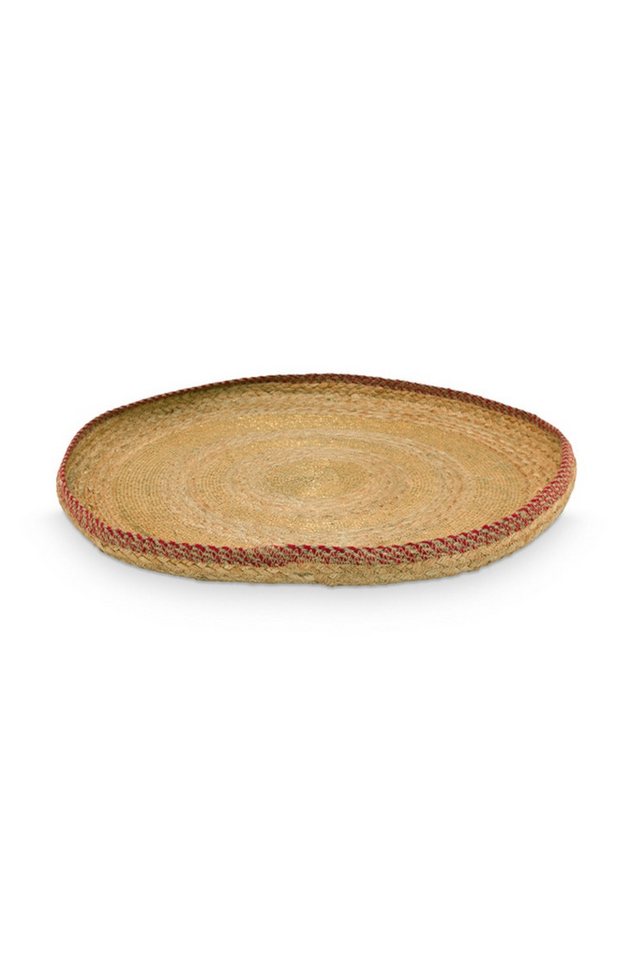 PiP Studio Dekoobjekt Winter Wonderland Jute Tablett Gold 55 cm, Tray Jute Gold 55cm von PiP Studio