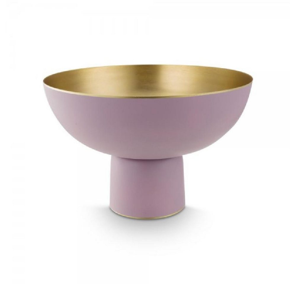 PiP Studio Servierschale Hohe Schale Metall Lila-Gold (30cm) von PiP Studio