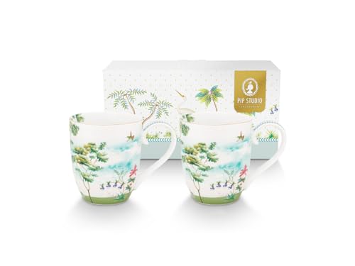 Pip Studio Jolie Heron Becher XL 450ml Set2 von Pip Studio