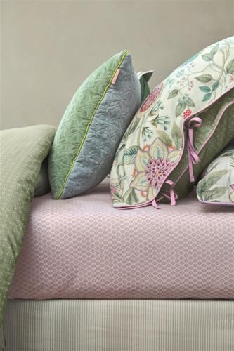 PiP Studio Spannlaken Thousand Leaves Farbe Lila Größe 100x200 für Matratzen bis zu 25cm Höhe von Pip Studio
