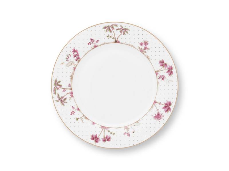 PiP Studio Speiseteller Jolie Dots Gold Pink Speiseteller 26.5cm von PiP Studio