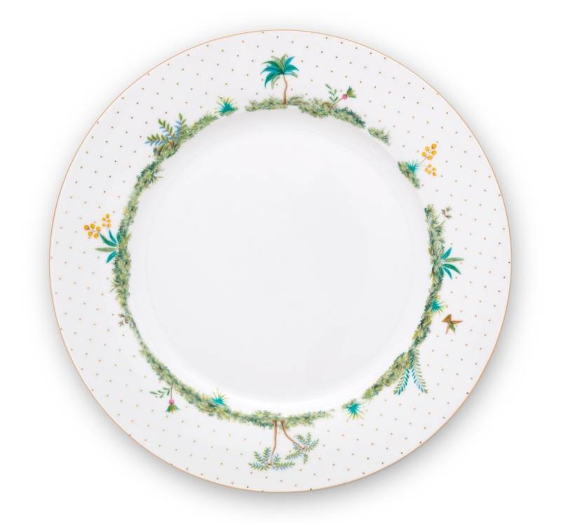 PiP Studio Speiseteller Jolie Dots Gold Teller 26,5 cm, Plate Jolie Dots Gold 26.5cm von PiP Studio