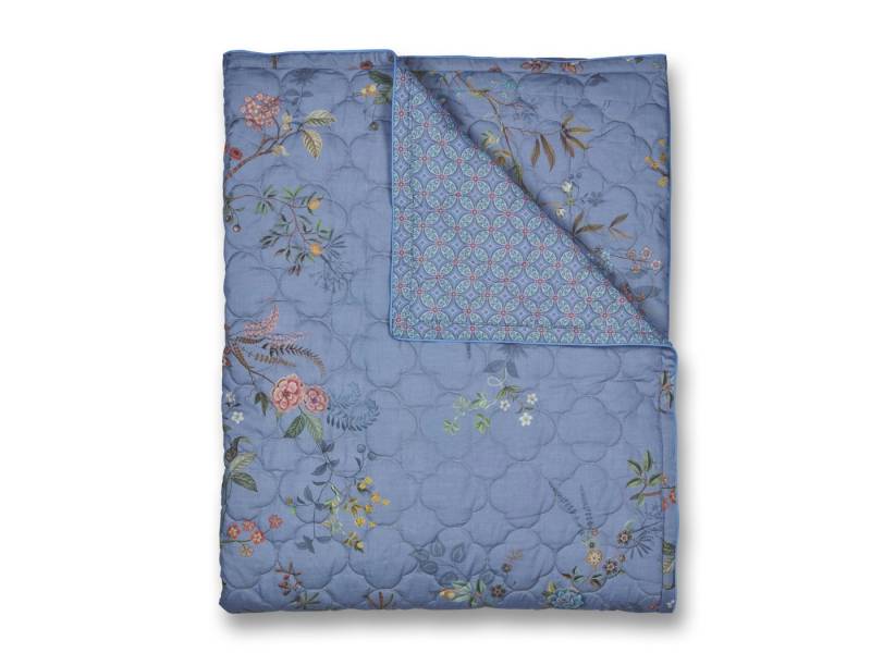 PiP Studio Tagesdecke Bustani Decke blau 220x260cm (1 Stück) von PiP Studio