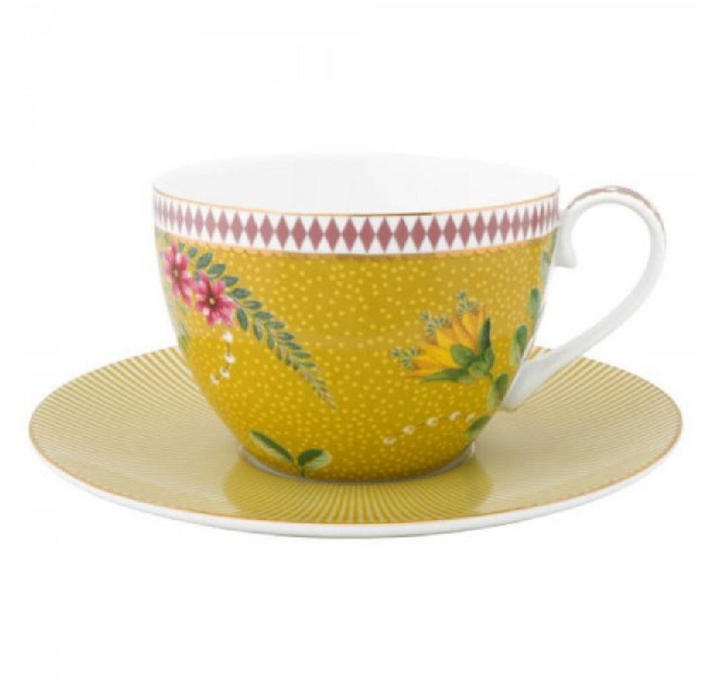 PiP Studio Tasse Cappuccinotasse mit Untertasse La Majorelle Gelb (2-teilig) von PiP Studio