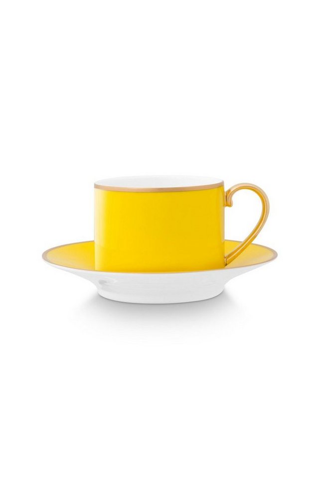 PiP Studio Tasse Chique Tasse m.U. gold-gelb 220ml, Bone China, Cup & Saucer Pip Chique Gold-Yellow 220ml von PiP Studio