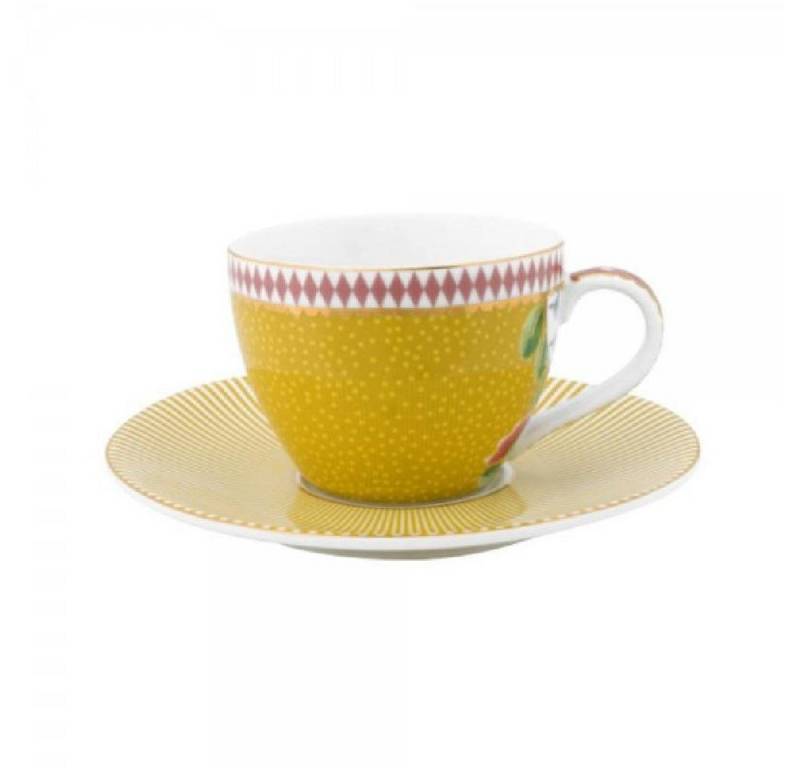 PiP Studio Tasse Espressotasse mit Untertasse La Majorelle Gelb (2-teilig) von PiP Studio