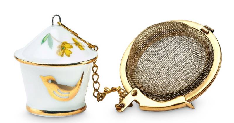 PiP Studio Teesieb Floral Birdhouse Teesieb, Porcelain, Tea Infuser Birdhouse von PiP Studio