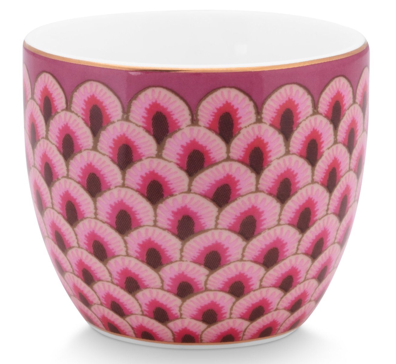 PiP Studio Tasse Flower Festival Eierbecher scallop dark pink, Porzellan von PiP Studio