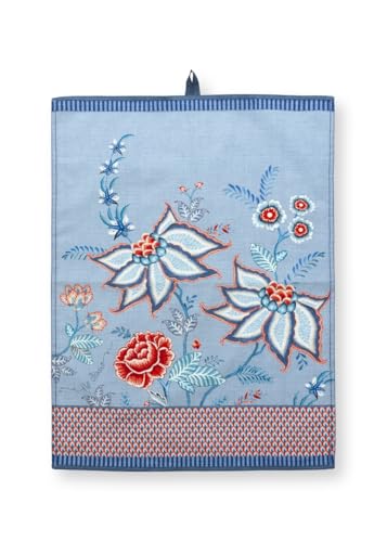 Pip Studio Flower Festival Geschirrtuch Blue 50 x 70 cm von Pip Studio