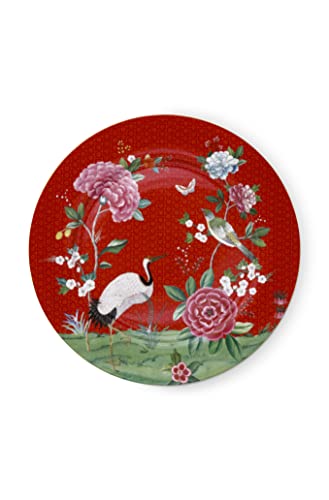 PiP Studio Teller Blushing Birds Rot 32 cm von PiP Studio