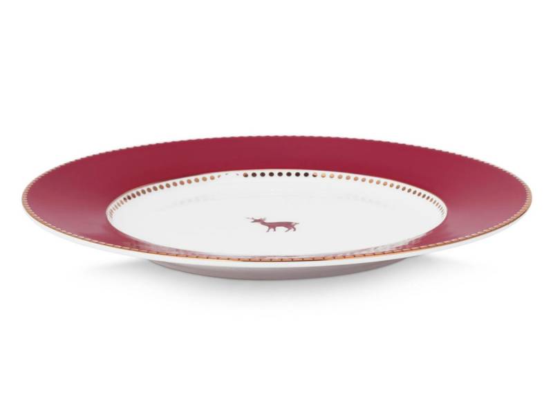 PiP Studio Teller Love Birds Teller dunkelrot 26,5cm von PiP Studio