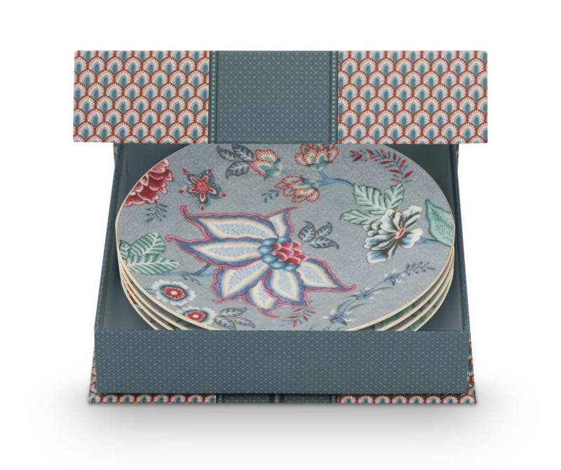 PiP Studio Teller-Set Flower Festival Gebäckteller light blue 17cm Set4, Porzellan, Set/4 Plates Flower Festival Light Blue 17cm PiP Studio Teller-Set Flower Festival Gebäckteller light blue 17cm Set4, Porzellan, Set/4 Plates Flower Festival Light Blue 17cm von PiP Studio