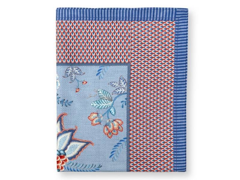 PiP Studio Tischdecke Flower Festival Tischdecke Blue 100 x 100 cm, Table Cloth Flower Festival Blue 100x100cm von PiP Studio