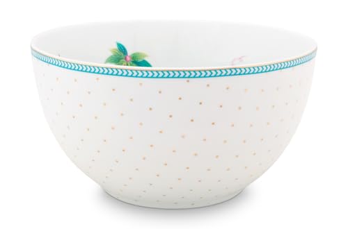 Pip Studio Jolie Flowers Dots Gold Bowl 15 cm von Pip Studio