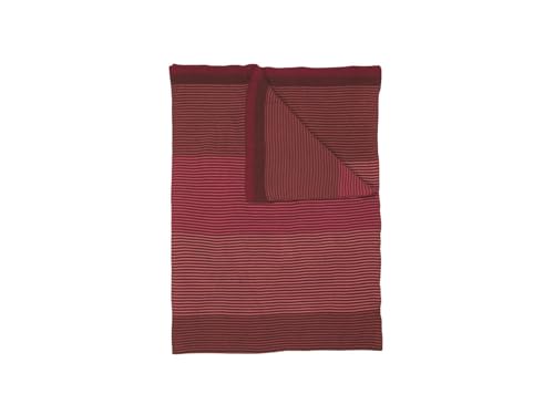 Pip Studio Blockstripe Tagesdecke gestrickt Throw pink 130x170cm (1 Stück) von Pip Studio