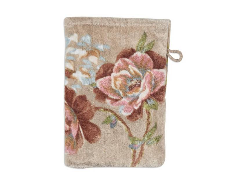 PiP Studio Waschhandschuh Secret Garden Waschhandschuh khaki 16x22cm (1 Stück), 100% Baumwolle (325854) von PiP Studio