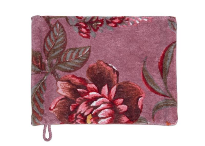 PiP Studio Waschlappen Secret Garden_Mauve_UV_UV_16x22 3 Waschlappen 16 x 22 cm, Baumwolle (3-St), Wachlappen Waschhandschuh von PiP Studio