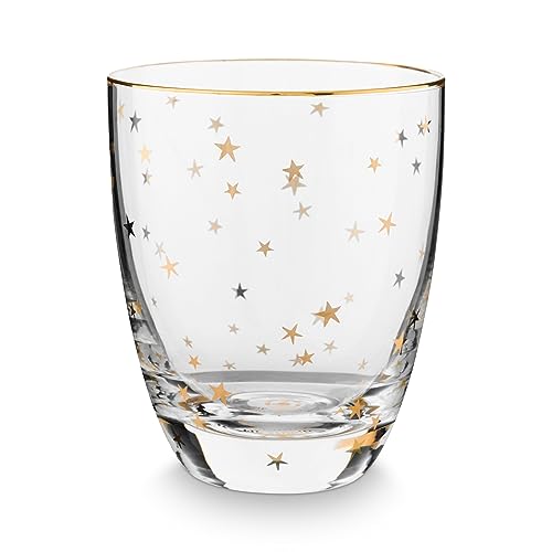 PiP Studio Wasserglas Christmas | Gold - 360 ml von PiP Studio
