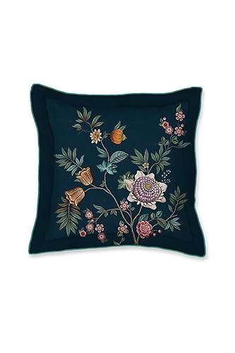 PiP Studio Zierkissen Il Paradiso Square Cushion Farbe Dark Blue Größe 45x45 von PiP Studio