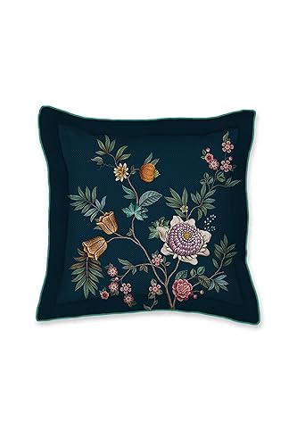 PiP Studio Zierkissen Il Paradiso Square Cushion Farbe Dark Blue Größe 45x45 von Pip Studio