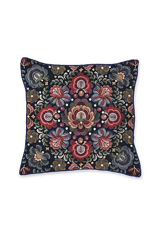 PiP Studio Zierkissen Il Ricamo | Dark Blue - 45 x 45 von PiP Studio