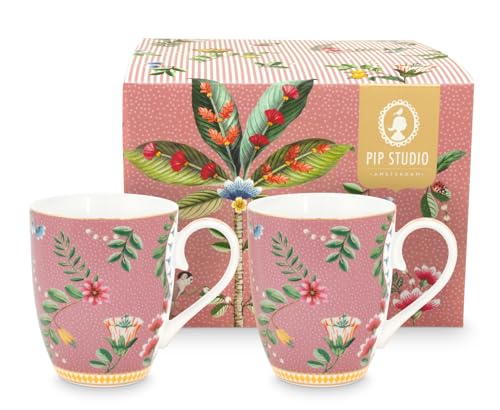 PIP STUDIO La Majorelle Becher Large pink 0,35 l Set2 von PIP STUDIO