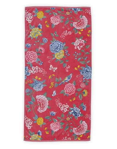 Pip Studio Handtuch Good Evening | Korallenrot - 55 x 100 von PiP Studio