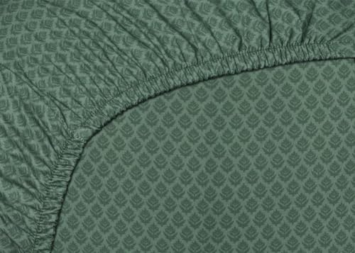Pip Studio Perkal-Spannbettlaken Thousand Leaves Farbe Green Größe 100x200 HH: 25 von Pip Studio