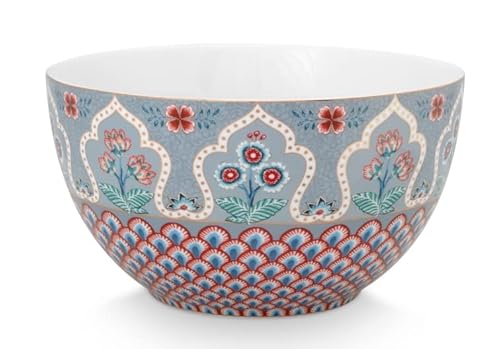 Pip Studio Flower Festival Scallop Deco Bowl Light Blue 18cm Pip Studio Flower Festival Scallop Deco Bowl Light Blue 18cm von Pip Studio