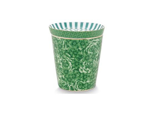 Pip Studio Royal Flower Becher & Teebeutelablage Set grün 230 ml von Pip Studio