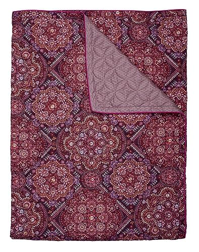 Pip Studio Tagesdecke Pip Il Mosaico | Dark Red - 220 x 260 von PiP Studio