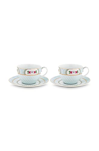 Pip Studio Tasse & Untertasse Blushing Birds | Weiss 2er Set von PiP Studio