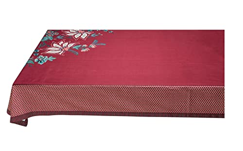 PIP STUDIO 51035049 Flower Festival Tischdecke Dark pink 150 x 250 cm (1 Stück) von Pip Studio
