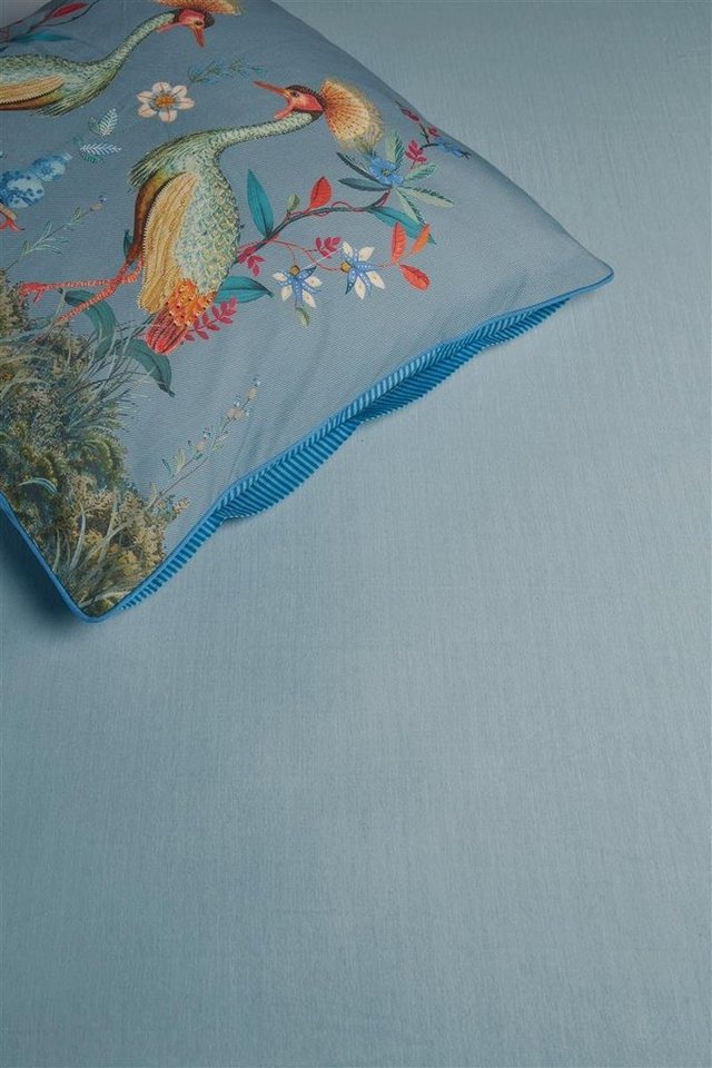 Spannbettlaken Goodnight By Pip Blue 100X200/220 Blau Jersey-Elasthan 100 x 200, PiP Studio, Baumwolle, Gummizug: Rundum, (1 Stück), Bettlaken mit Gummizug in 90x200 140x200 180x200 und weitere Größen von PiP Studio