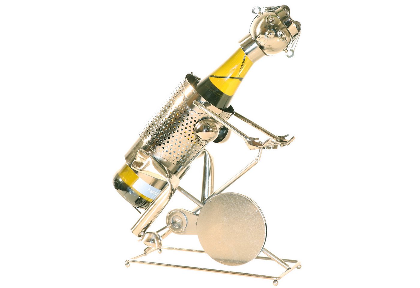 PiWear Dekobecher PiWear Weinflaschenhalter Metall Radfahrer PiWear Dekobecher PiWear Weinflaschenhalter Metall Radfahrer von PiWear