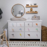 Kinderzimmer Schubladenknöpfe - Tiermotive Holzknöpfe | Natürliche Schrankgriffe Für Babyzimmer Safari Deko Tierknöpfe Und Haken von PiacereGoods