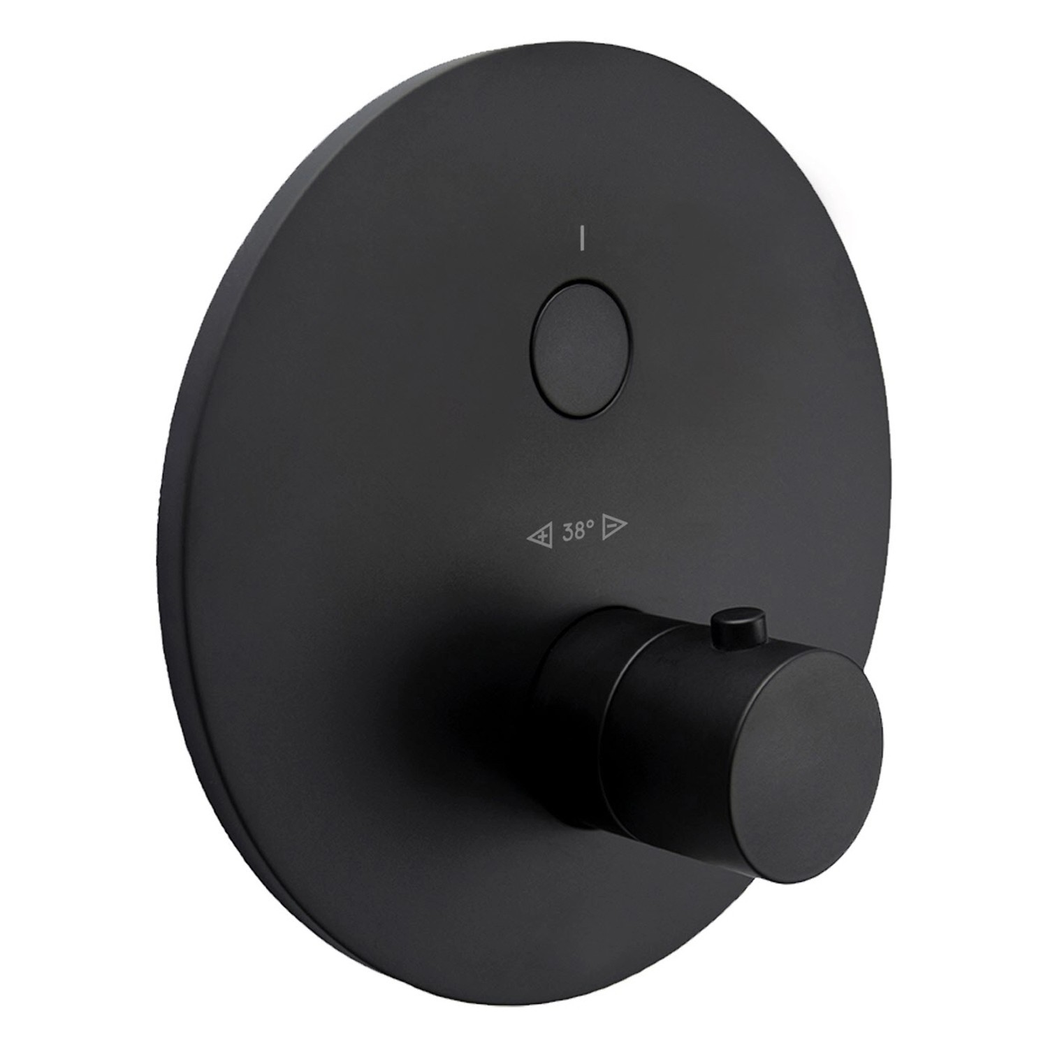 pianura Thermostat Unterputz für 1 Verbraucher Stella Smart Push in Schwarz Matt von Pianura