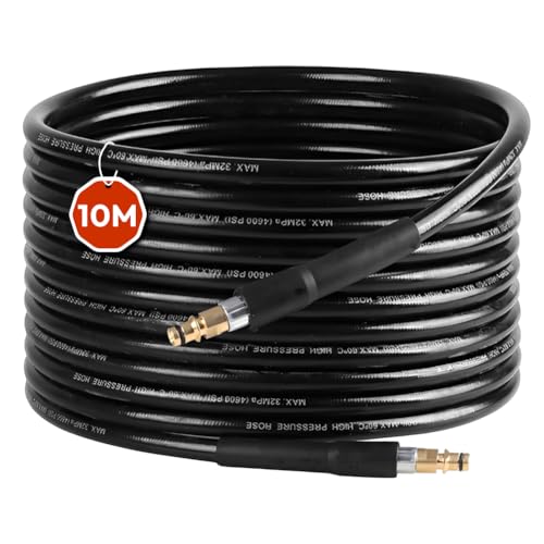 10/20m Hochdruckschlauch für Kärcher K2 K3 K4 K5 K6 K7, Hochdruckreiniger Schlauch mit Quick-Connect Anschluss, Staubsauger Schlauch Zubehör Hochdruck Verlängerung Ersatzteile (10m) von Piashow