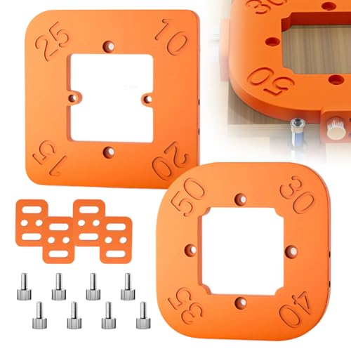 2 Stück Frässchablone Radius Schablonen Ecke, 4-in-1 Positionierungsvorrichtung mit Parabelschablone & Oberfräse Zubehör, Radiuslehre R10-R25/R30-R50 für Holzbearbeitung, Schneidwerkzeug 2 Stück Frässchablone Radius Schablonen Ecke, 4-in-1 Positionierungsvorrichtung mit Parabelschablone & Oberfräse Zubehör, Radiuslehre R10-R25/R30-R50 für Holzbearbeitung, Schneidwerkzeug von Piashow