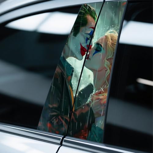 Auto Aufkleber, B Säulen Aufkleber, Auto Säule Protektor, 1 Set Clown Aufkleber (D) von Piashow