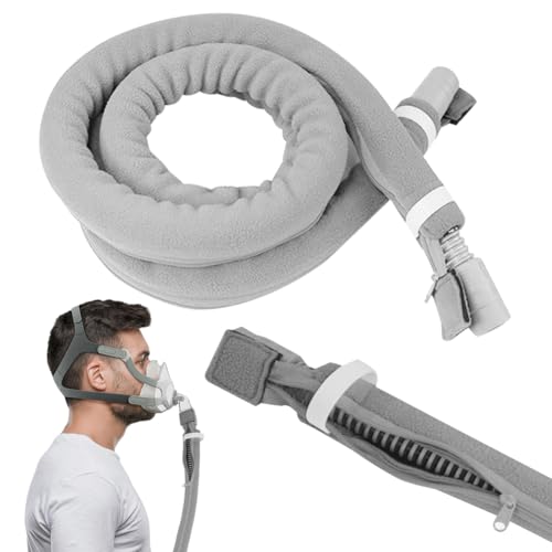 CPAP Schlauchabdeckung, CPAP Maskenschlauchschutz, Schutzabdeckung für Atemgeräte, 1,8 m CPAP Schlauchhülle, weicher Vliesschlauch Isolator mit Reißverschluss, für die meisten CPAP Schläuch von Piashow